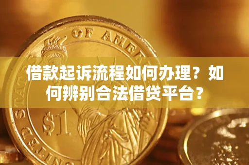 武汉借款起诉流程如何办理？如何辨别合法借贷平台？