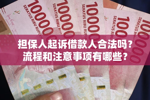 武汉担保人起诉借款人合法吗？流程和注意事项有哪些？