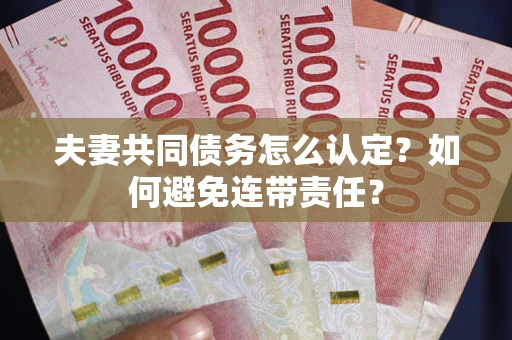 武汉夫妻共同债务怎么认定？如何避免连带责任？