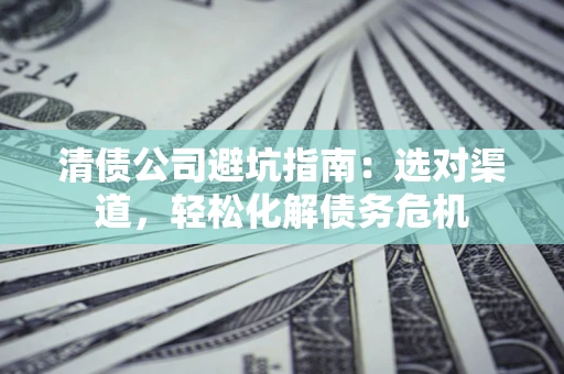 武汉清债公司避坑指南：选对渠道，轻松化解债务危机