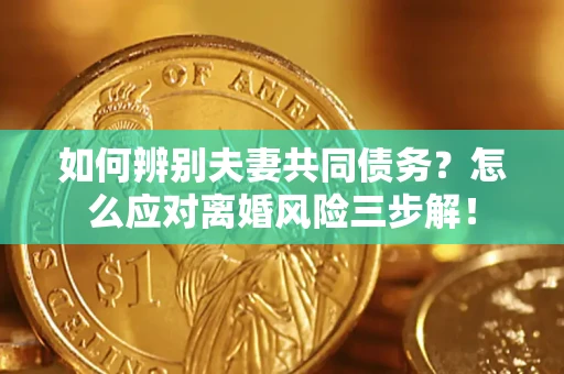 武汉如何辨别夫妻共同债务？怎么应对离婚风险三步解！