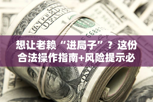 武汉想让老赖“进局子”？这份合法操作指南+风险提示必须看！