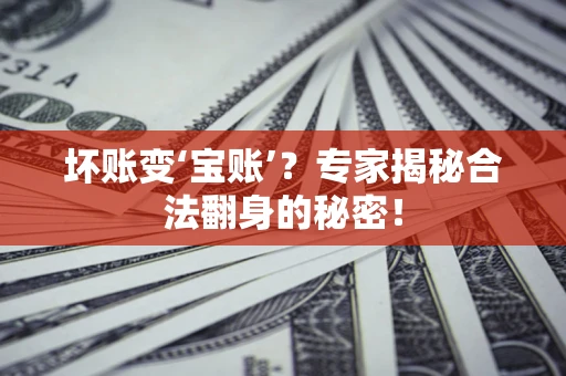 武汉坏账变‘宝账’？专家揭秘合法翻身的秘密！