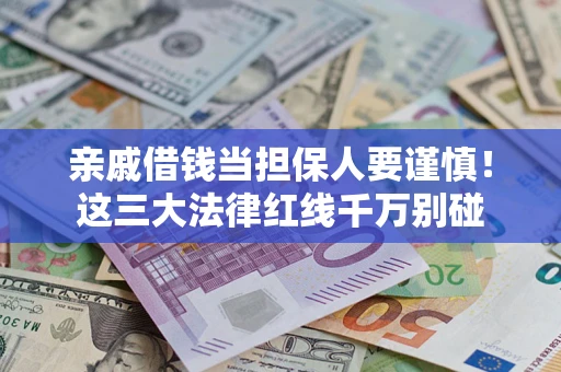 武汉亲戚借钱当担保人要谨慎！这三大法律红线千万别碰
