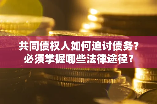 武汉共同债权人如何追讨债务？必须掌握哪些法律途径？