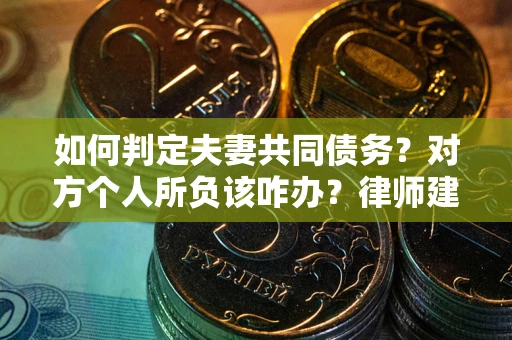 武汉如何判定夫妻共同债务？对方个人所负该咋办？律师建议