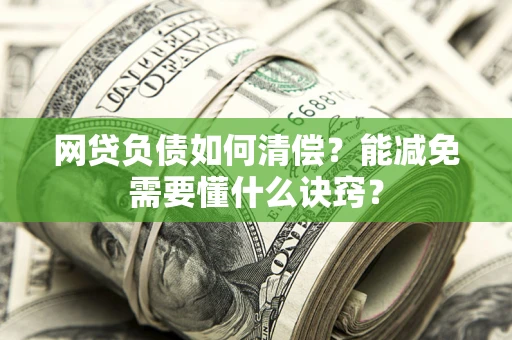 武汉网贷负债如何清偿？能减免需要懂什么诀窍？