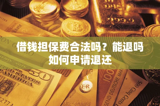 武汉借钱担保费合法吗？能退吗如何申请退还