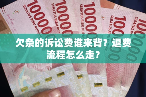 武汉欠条的诉讼费谁来背？退费流程怎么走？